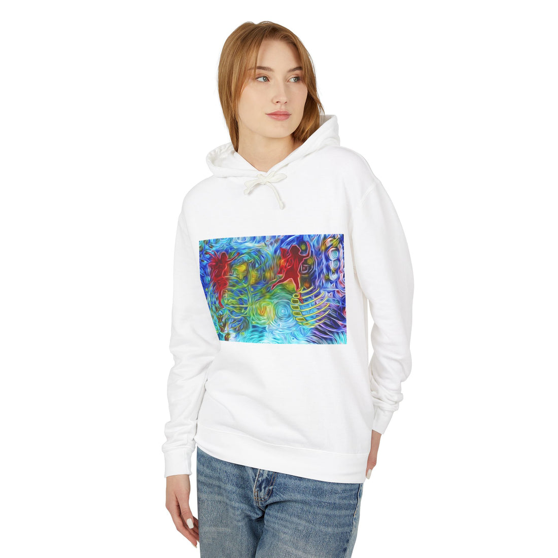 Abundance Frequency Unisex Lightweight Hooded Sweatshirt