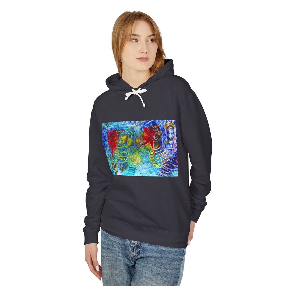 Abundance Frequency Unisex Lightweight Hooded Sweatshirt