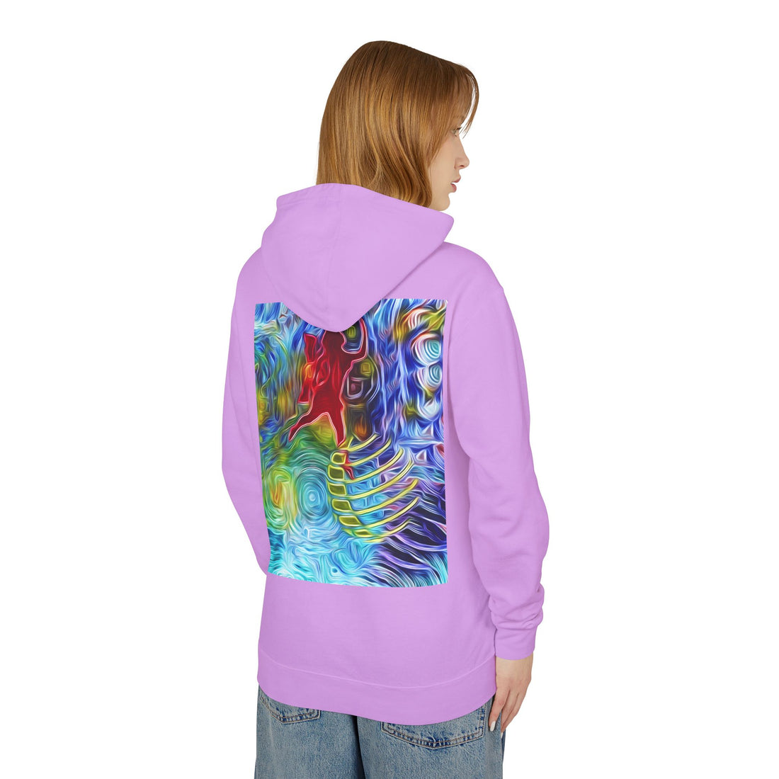 Abundance Frequency Unisex Lightweight Hooded Sweatshirt