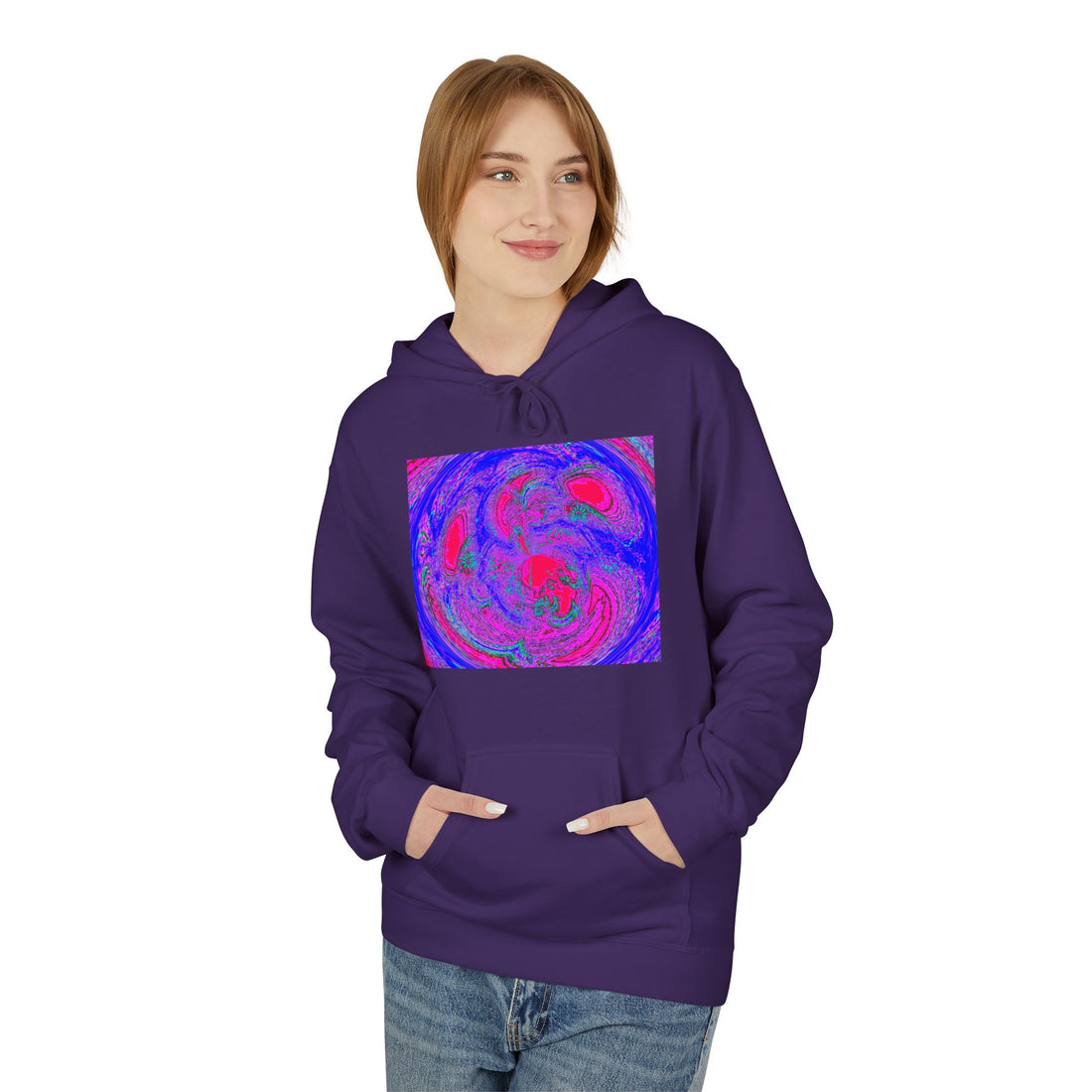 Resonating & Harmonizing with the Truth of Your Higher Self Frequency Unisex Midweight Softstyle Fleece Hoodie
