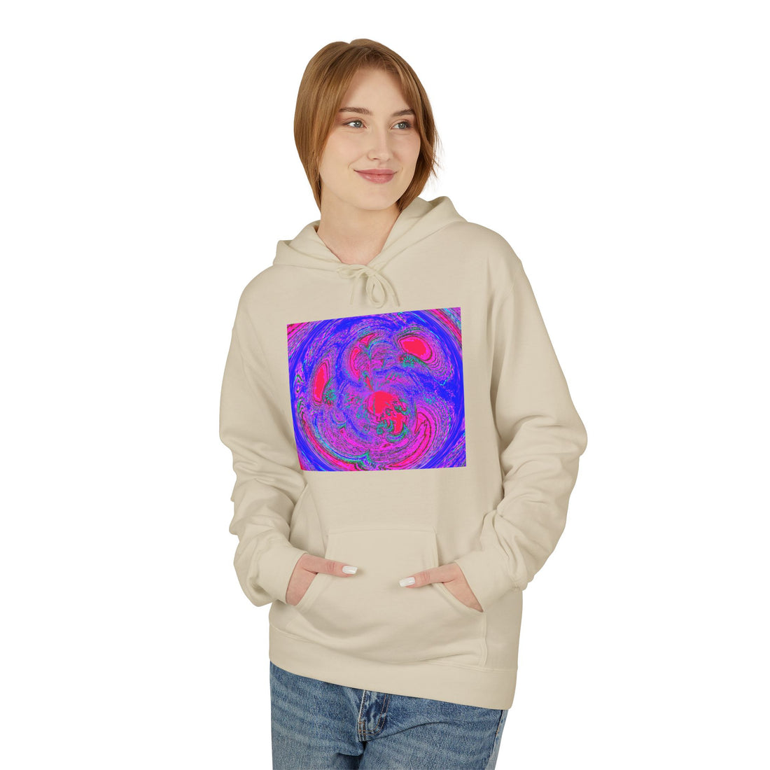Resonating & Harmonizing with the Truth of Your Higher Self Frequency Unisex Midweight Softstyle Fleece Hoodie