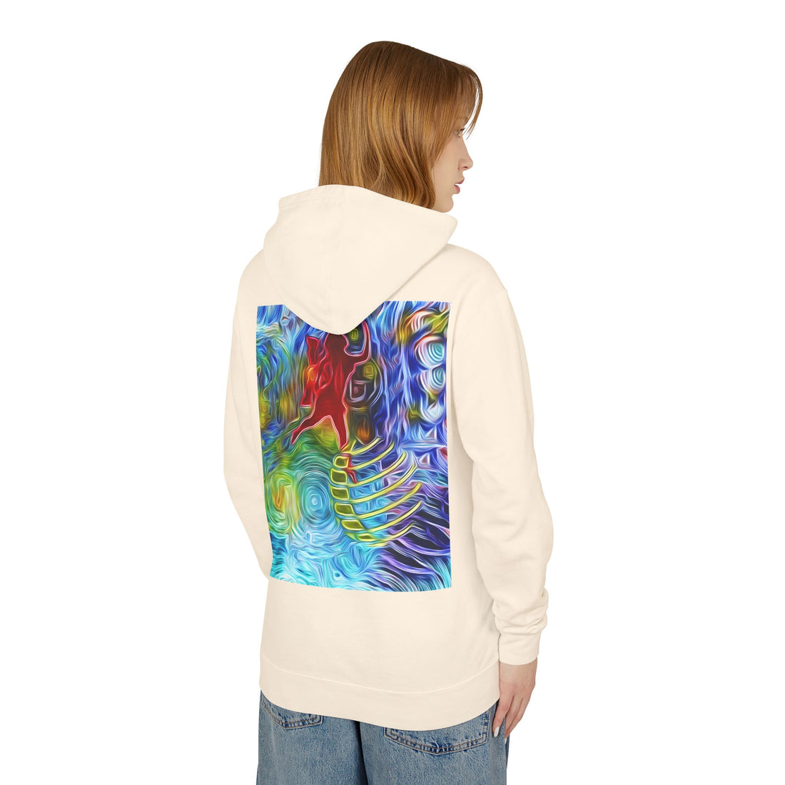 Abundance Frequency Unisex Lightweight Hooded Sweatshirt