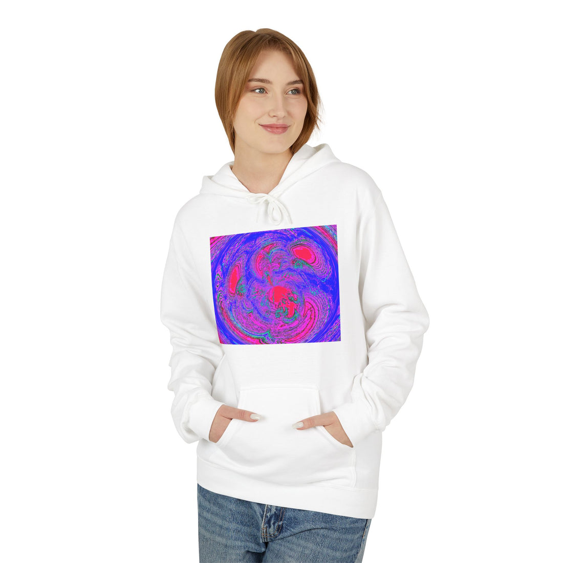 Resonating & Harmonizing with the Truth of Your Higher Self Frequency Unisex Midweight Softstyle Fleece Hoodie