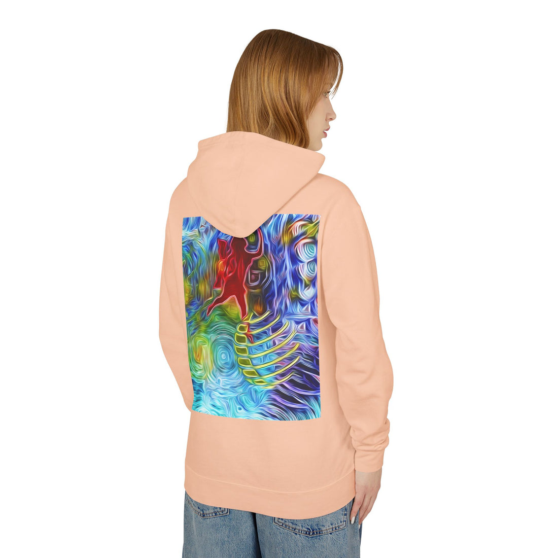 Abundance Frequency Unisex Lightweight Hooded Sweatshirt