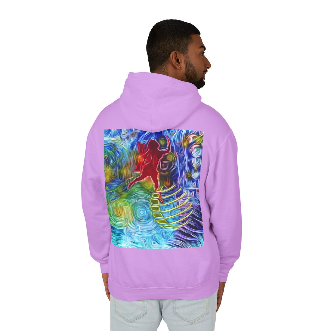 Abundance Frequency Unisex Lightweight Hooded Sweatshirt