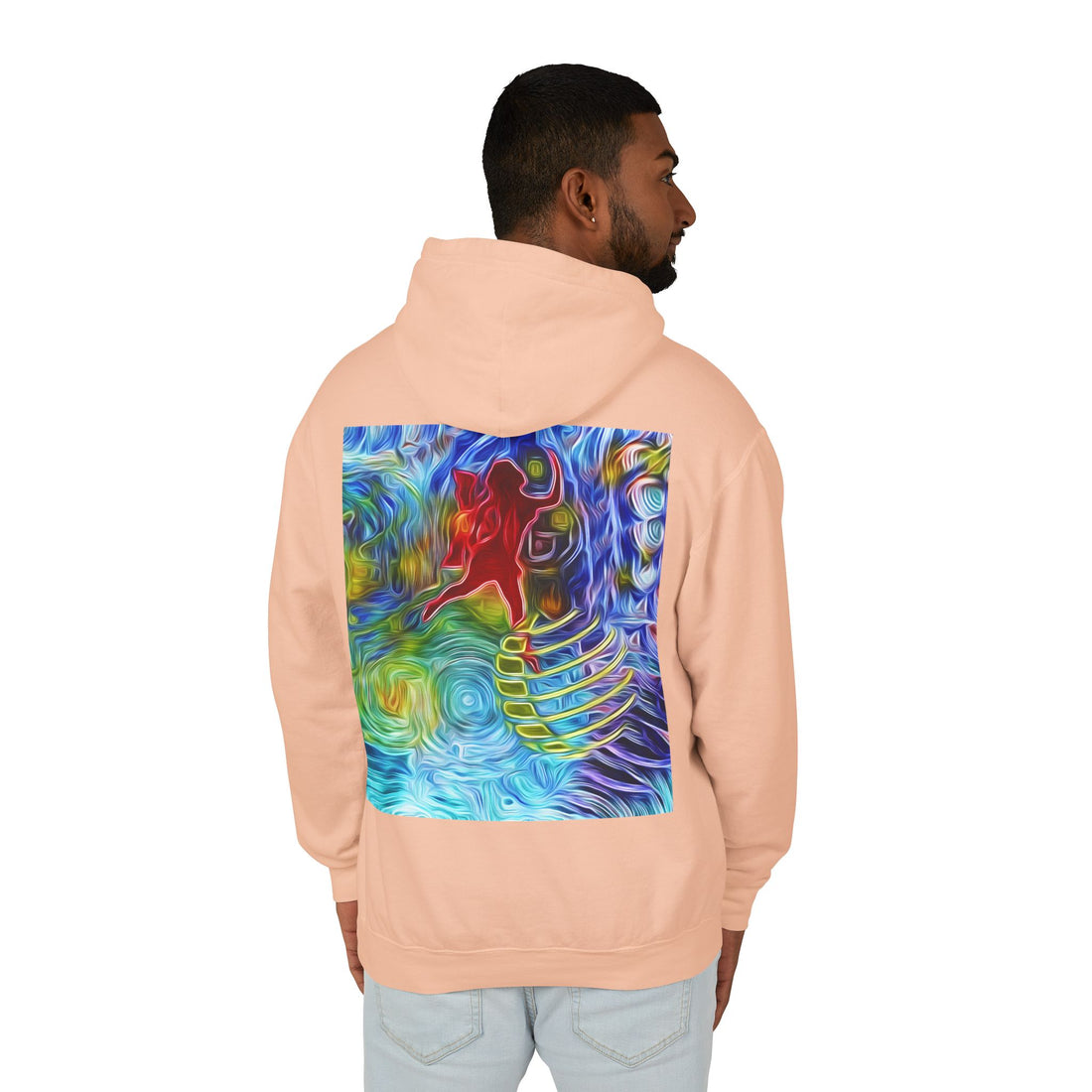 Abundance Frequency Unisex Lightweight Hooded Sweatshirt