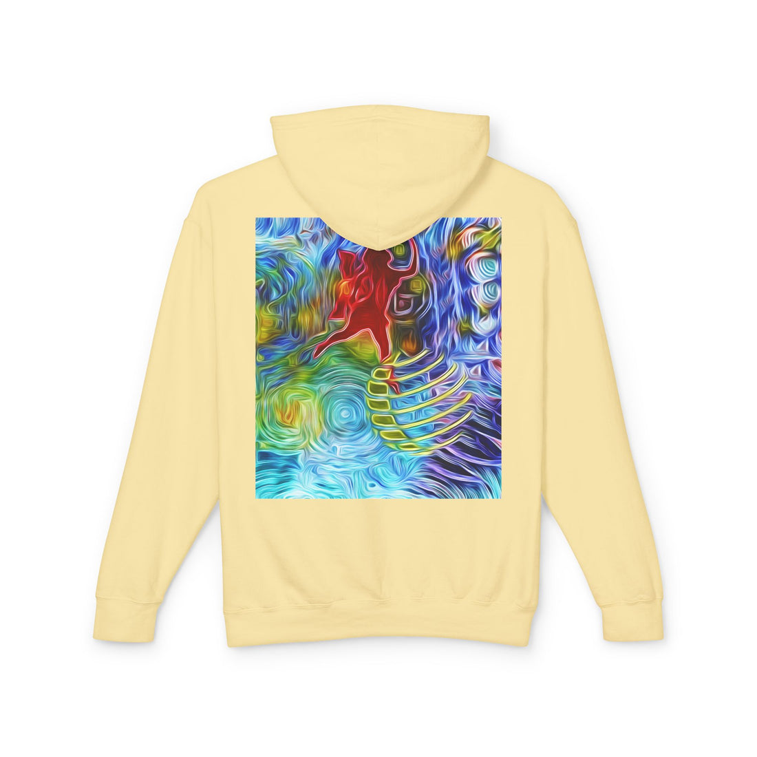 Abundance Frequency Unisex Lightweight Hooded Sweatshirt