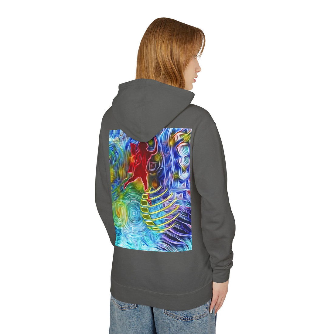 Abundance Frequency Unisex Lightweight Hooded Sweatshirt