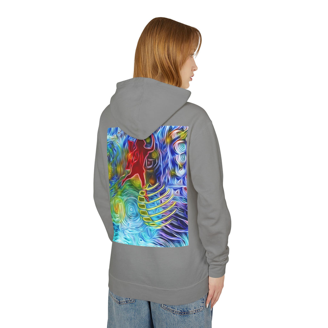 Abundance Frequency Unisex Lightweight Hooded Sweatshirt