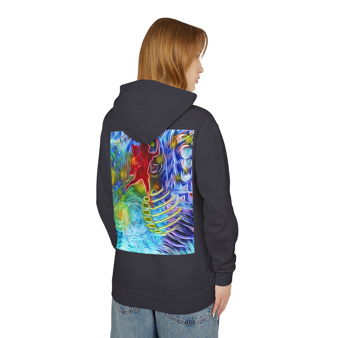 Abundance Frequency Unisex Lightweight Hooded Sweatshirt