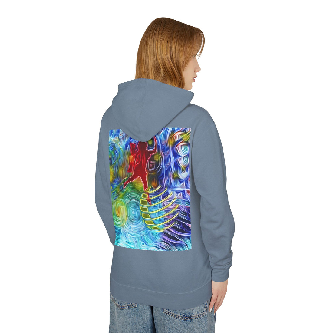Abundance Frequency Unisex Lightweight Hooded Sweatshirt