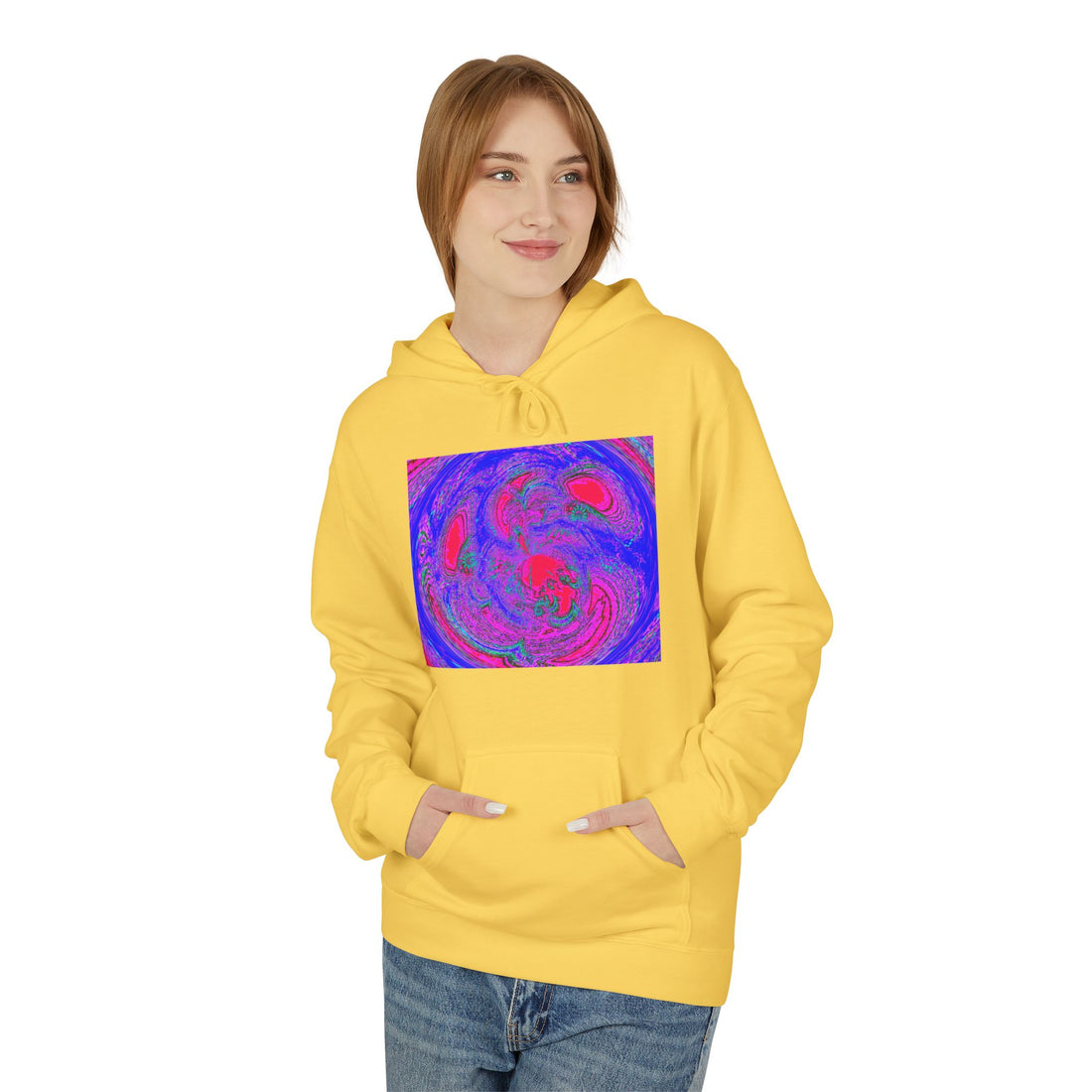 Resonating & Harmonizing with the Truth of Your Higher Self Frequency Unisex Midweight Softstyle Fleece Hoodie