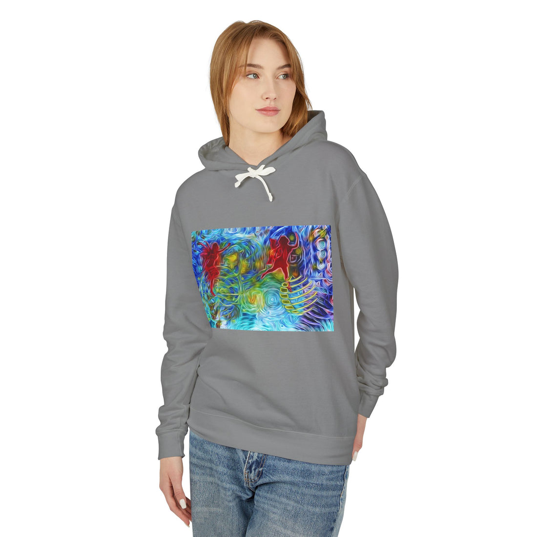 Abundance Frequency Unisex Lightweight Hooded Sweatshirt
