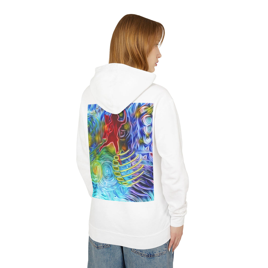 Abundance Frequency Unisex Lightweight Hooded Sweatshirt