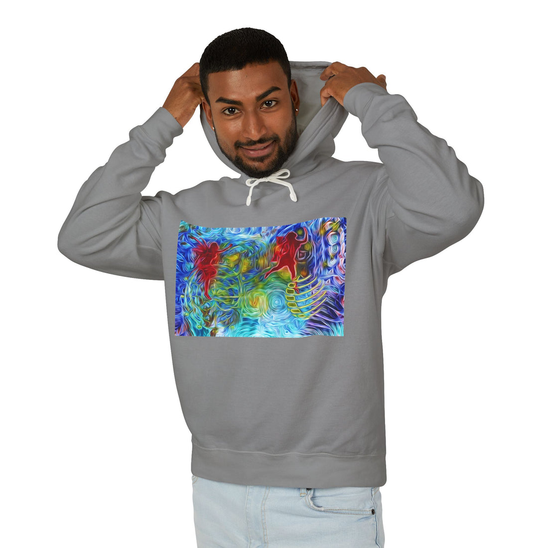 Abundance Frequency Unisex Lightweight Hooded Sweatshirt