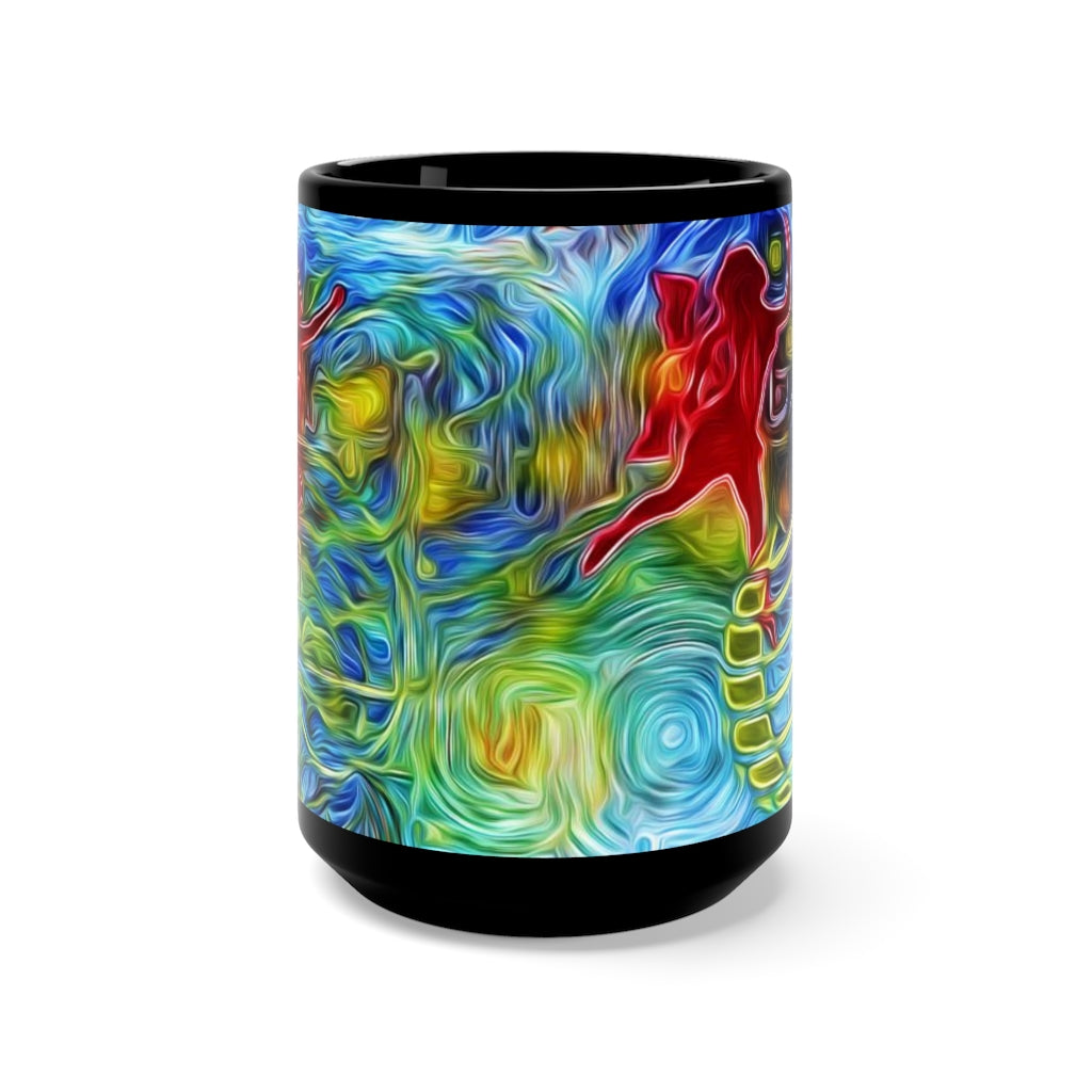 The Frequency of Abundance Black Mug 15oz