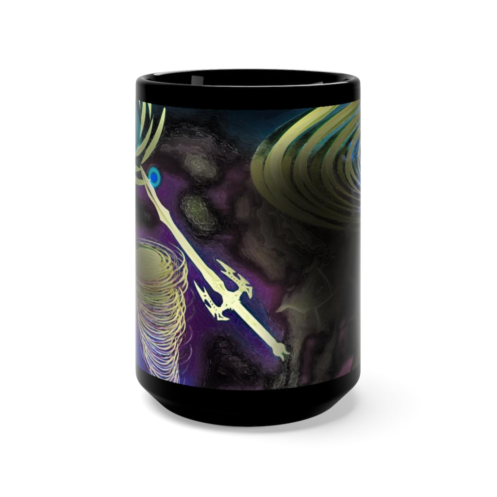 Anti Mind Control Black Mug 15oz