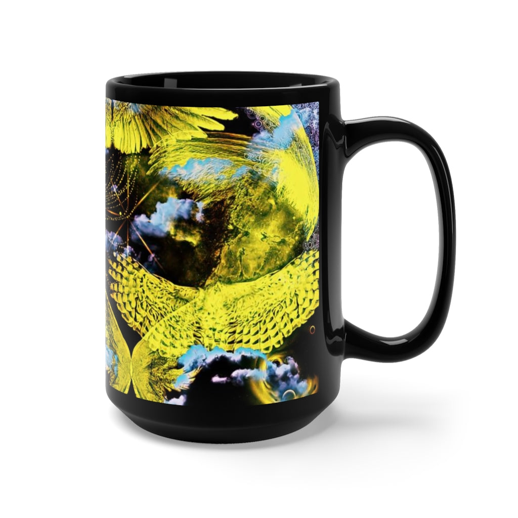 Hall of Angels Black Mug 15oz