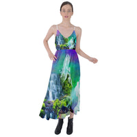 Channeling Tie Back Maxi Dress