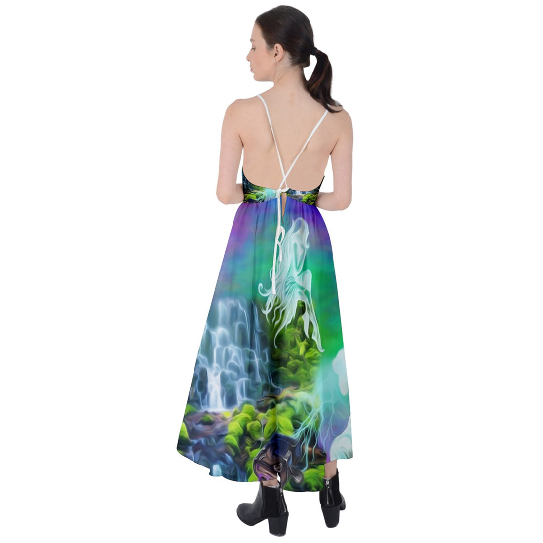 Channeling Tie Back Maxi Dress