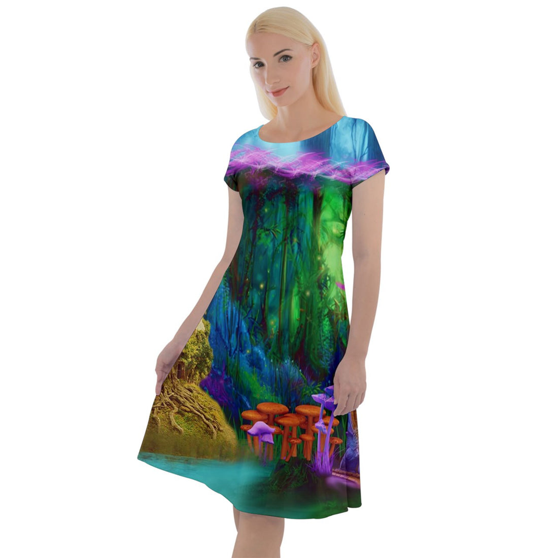 Feminine Energy Balance Classic Short Sleeve Dress