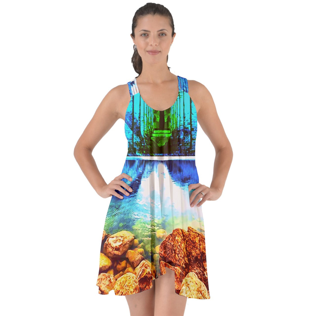 Protect your home and frequency Show Some Back Chiffon Dress