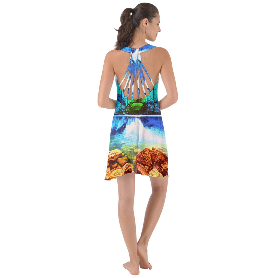 Protect your home and frequency Show Some Back Chiffon Dress