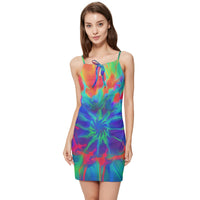Neurotransmitters Activation Summer Tie Front Dress
