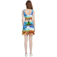 Protect your home and frequency Velvet Cutout Dress