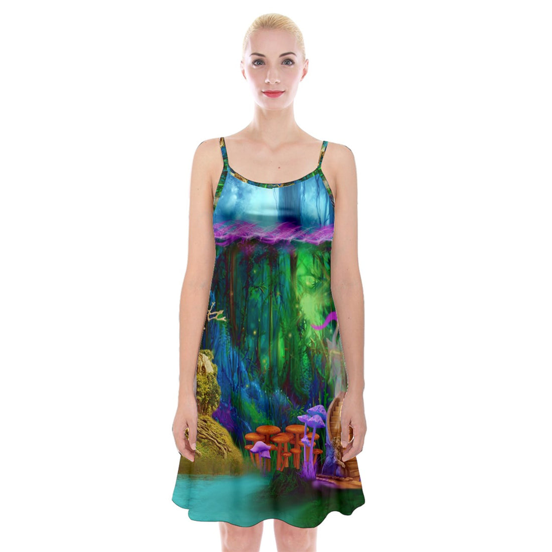 Feminine Energy Balance Spaghetti Strap Velvet Dress