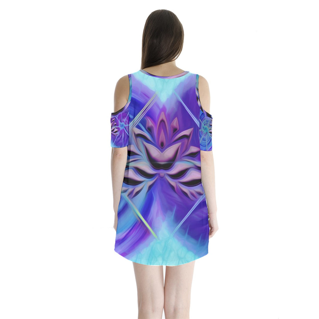 Twin Flames & Multidimensional Benefits Shoulder Cutout Velvet One Piece