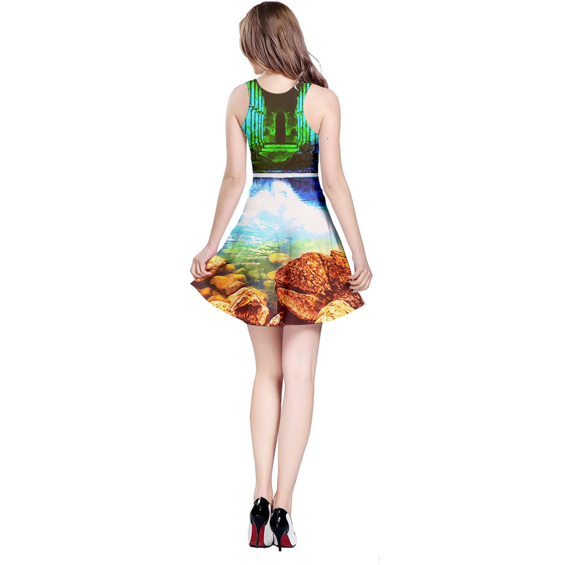 Protect your home and frequency Reversible Sleeveless Dress