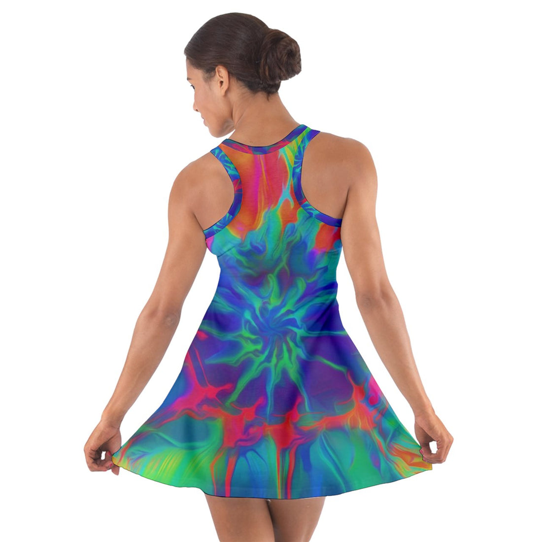 Neurotransmitters Activation Cotton Racerback Dress