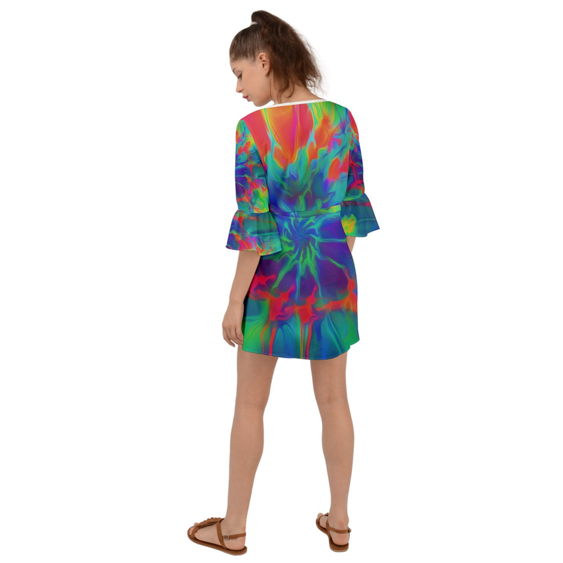 Neurotransmitters Activation Criss Cross Mini Dress