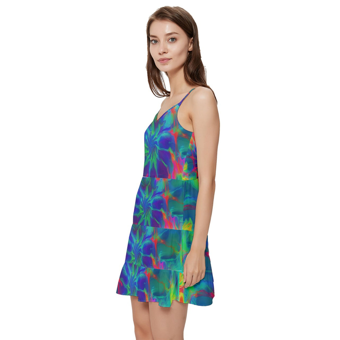 Neurotransmitters Activation Short Frill Dress