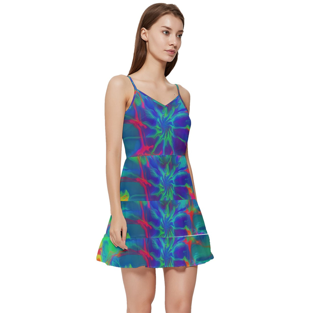 Neurotransmitters Activation Short Frill Dress