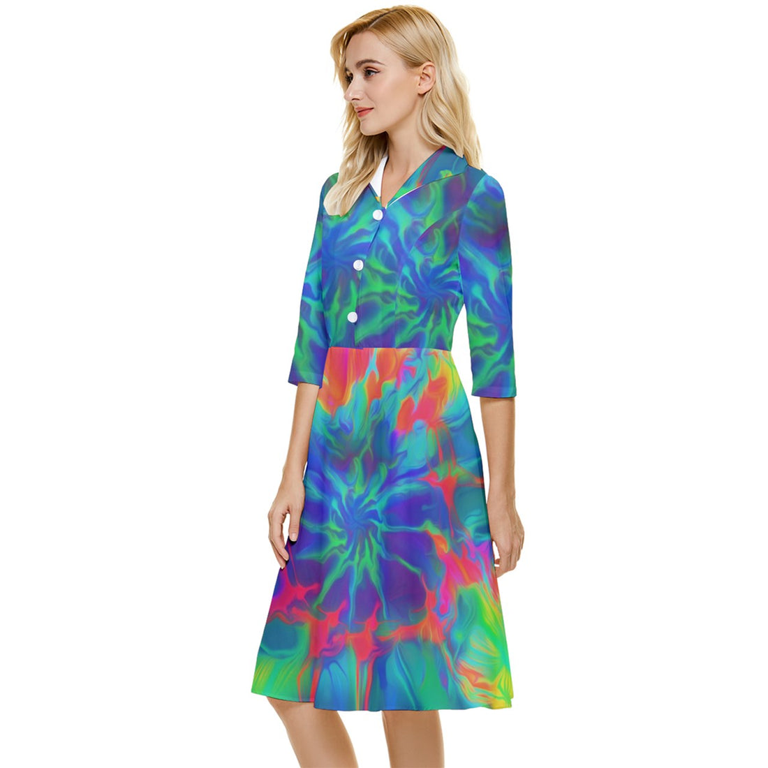 Neurotransmitters Activation Classy Knee Length Dress