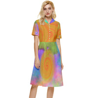 Heal Panic Attacks Button Top Knee Length Dress