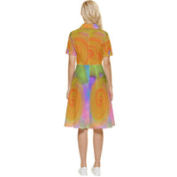 Heal Panic Attacks Button Top Knee Length Dress