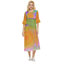 Heal Panic Attacks Double Cuff Midi Dress