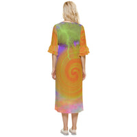 Heal Panic Attacks Double Cuff Midi Dress