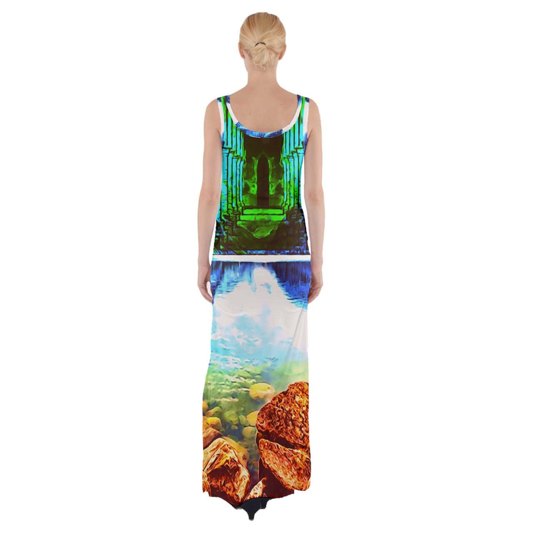 Protect your home and frequency Thigh Split Maxi Dress