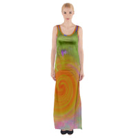 Heal Panic Attacks Thigh Split Maxi Dress