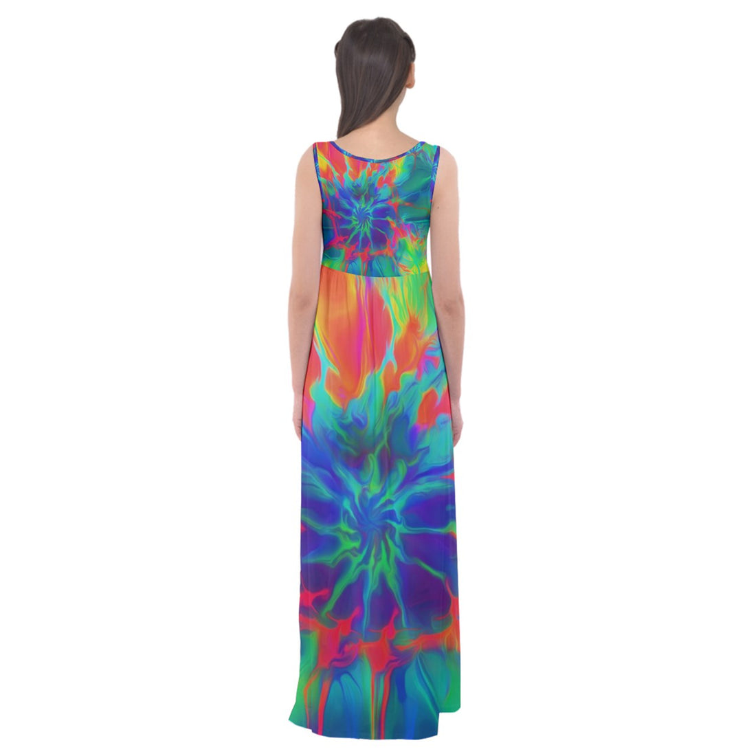 Neurotransmitters Activation Empire Waist Maxi Dress