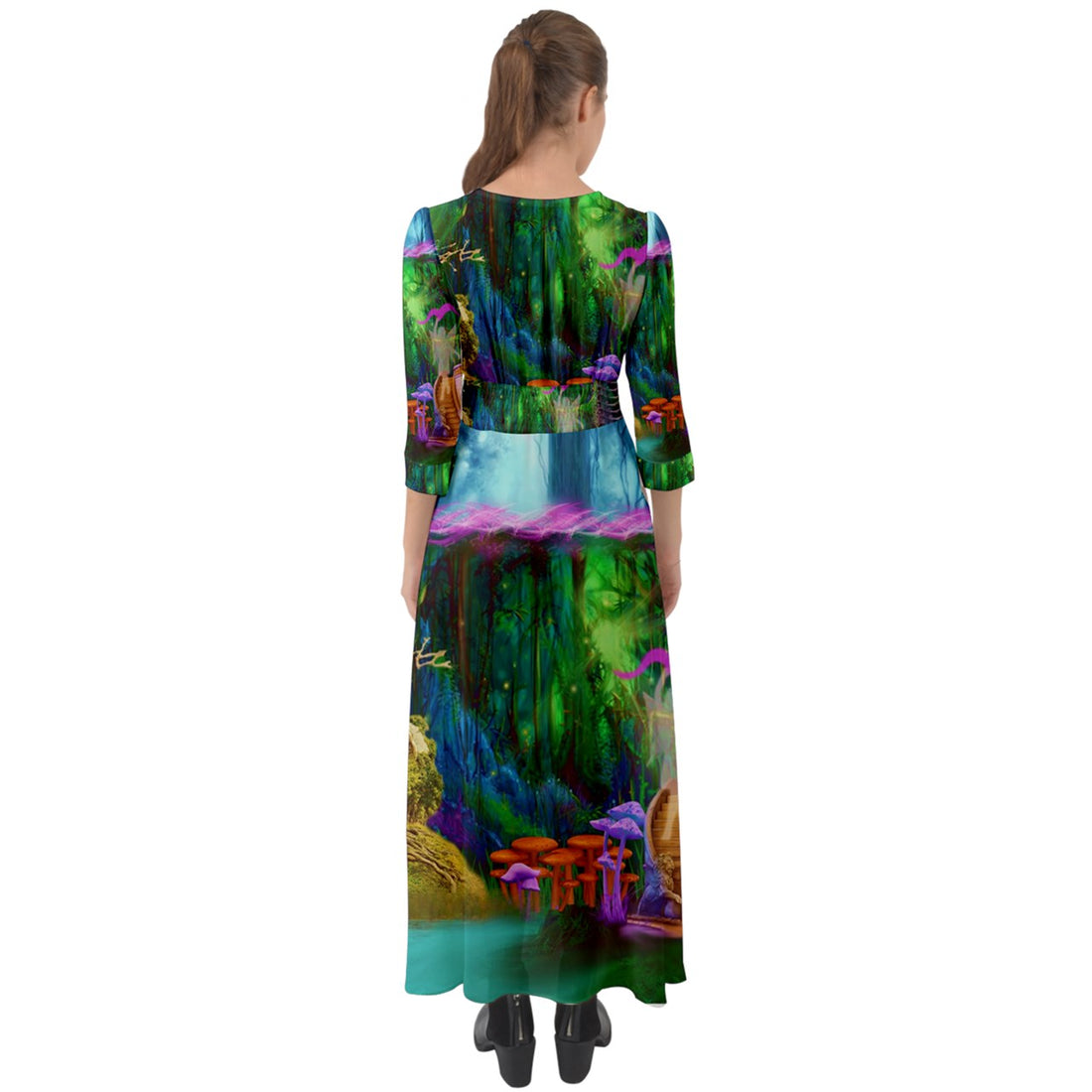 Feminine Energy Balance Button Up Maxi Dress