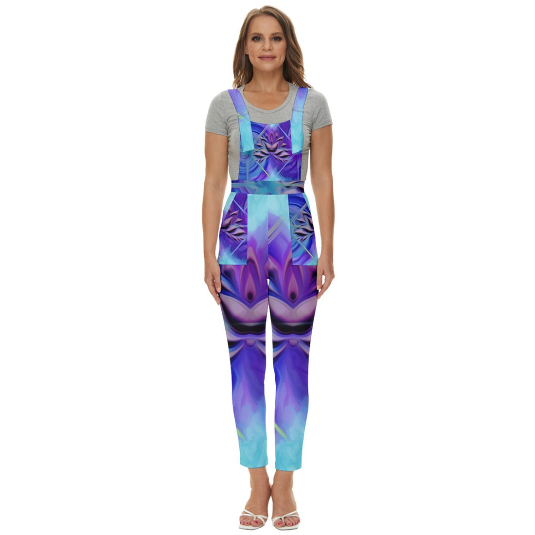 Twin Flames & Multidimensional Benefits Women's Pinafore Overalls Jumpsuit