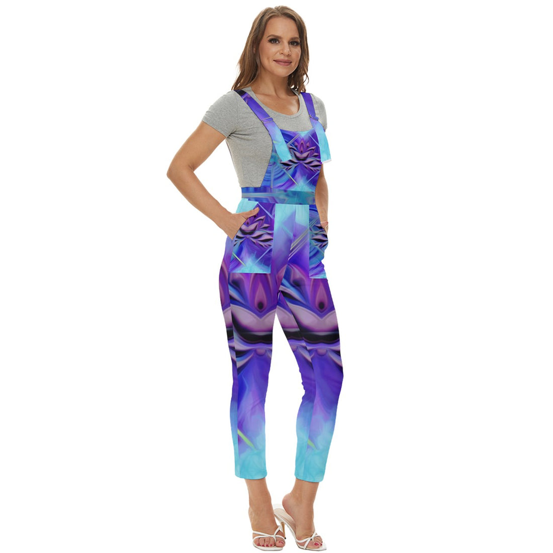 Twin Flames & Multidimensional Benefits Women's Pinafore Overalls Jumpsuit