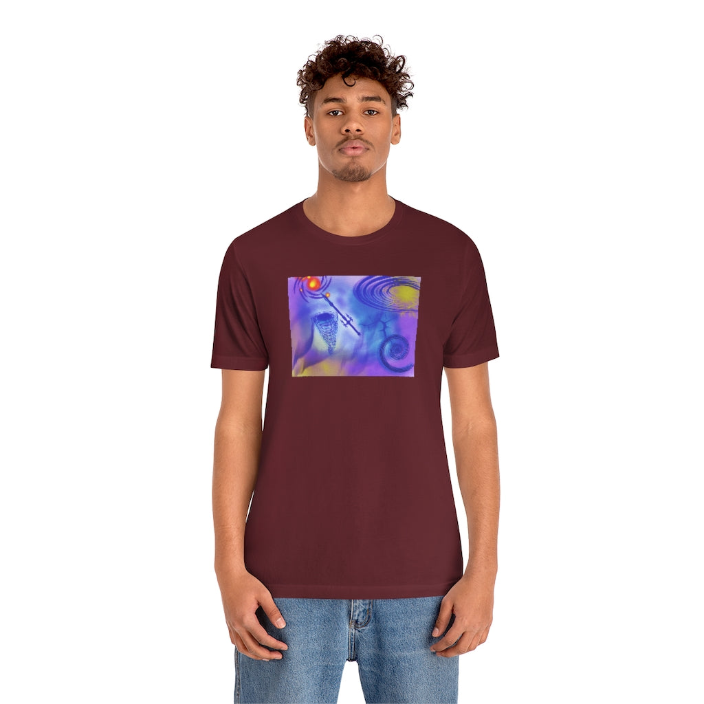 Anti Mind Control Purple Unisex Jersey Short Sleeve Tee