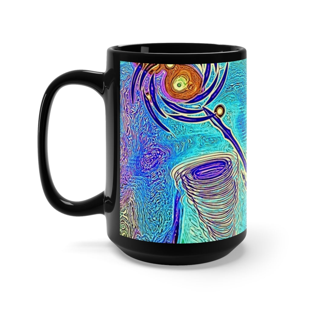 Anti Mind Control Black Mug 15oz