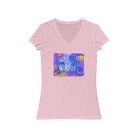 Anti Mind Control Women's Jersey Short Sleeve V-Neck Tee